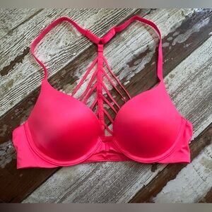 Victoria's Secret Bombshell push-up bra with a strappy back 32 B  EUC